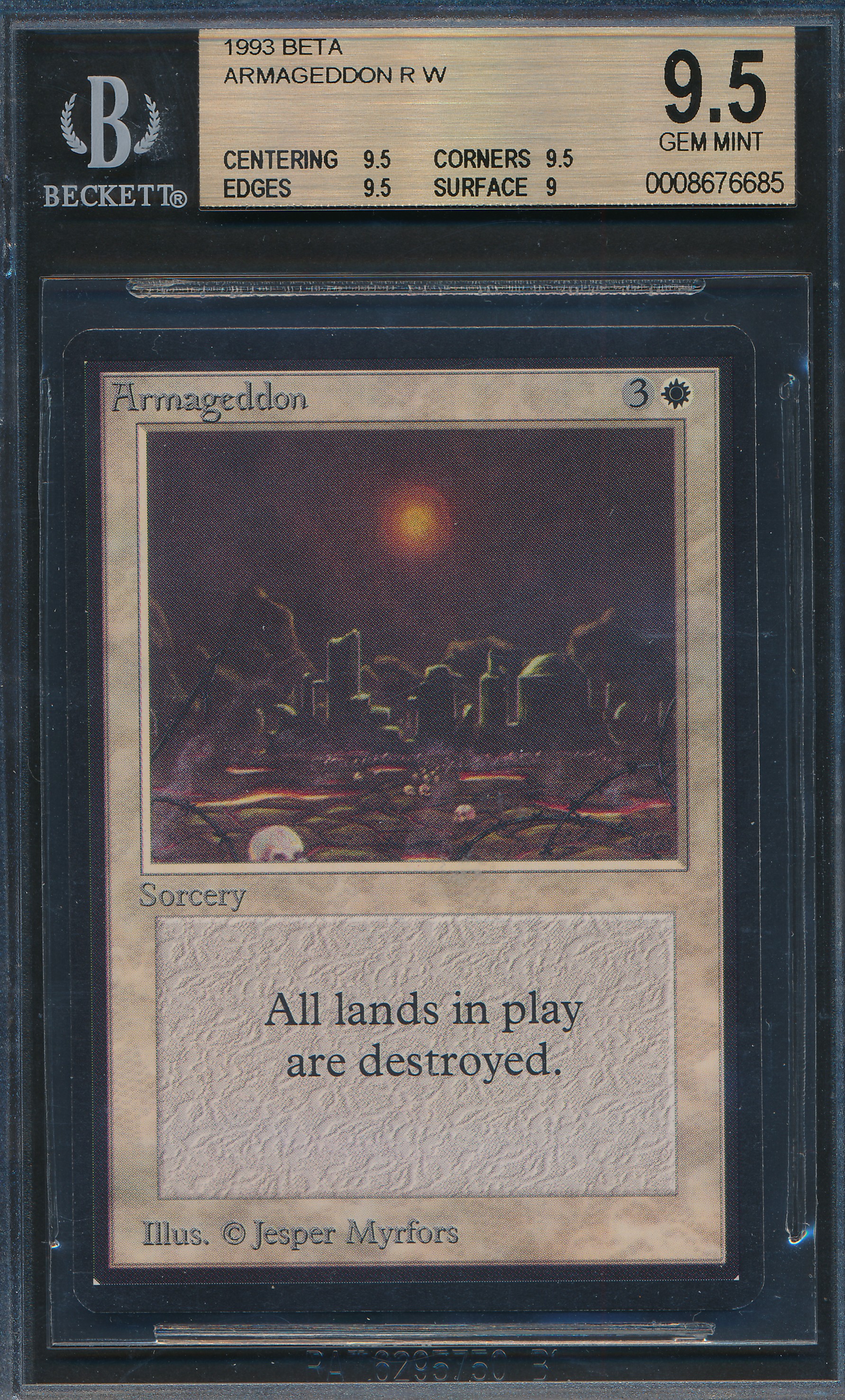 armageddon mtg card [Fourth Edition (Foreign Black Border)] Destroy all lands. Armageddon (For Beginners) - EDH